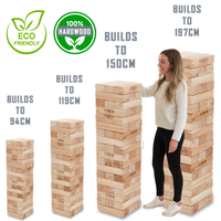 100% Hartholz - Unika Wackelturm Spiel - bis 250cm - Profi - Ihr Logo