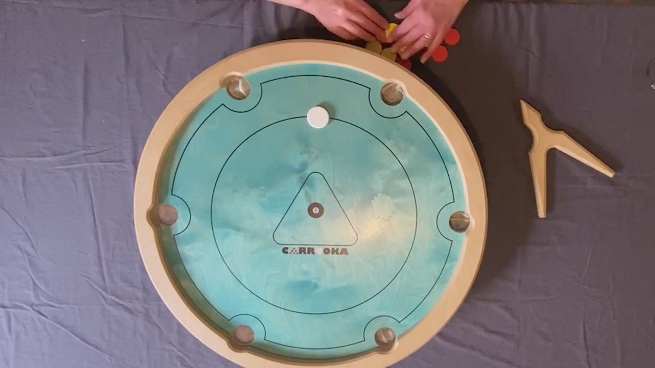Video des Carrooka Pool 8 Blue Drehbretts in Aktion