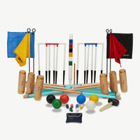 Executive Croquet Set - 6 Spieler - England Original Krocket-Spiel - Komplett - in Indien hergestellt