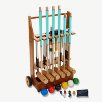 Executive Croquet Set - 6 Spieler - England Original Krocket-Spiel - Komplett - in Indien hergestellt