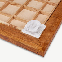 Bulldog Tournament Carrom Set - 14 KG - ECO Hartholz - Karrom Profi Turnier Spiel - Komplett