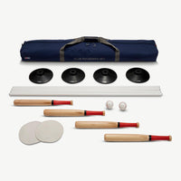 Club Rounders Set - Schlagball in Tasche - Komplett 4x Schläger - 2x Gummi matte - Spielfertig