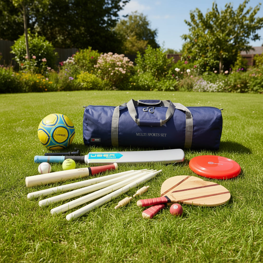 Multi Sports Set - 5 in 1 - in luxus tasche