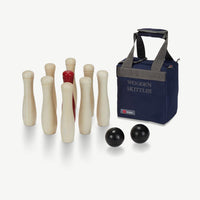 Wooden Skittles - Indien Bowling - Kegeln - in Canvas Tasche