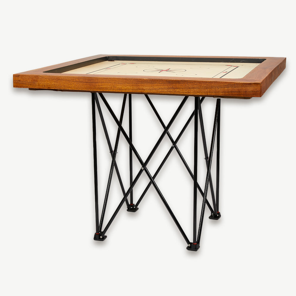 Carrom Tisch - zusammenklappbar & voll verstellbar - 80 cm - Profi in Tragetasche